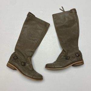 Schuler & Sons Philadelphia Drew Leather Boots in Brown/Dark Khaki Size 36 EUC